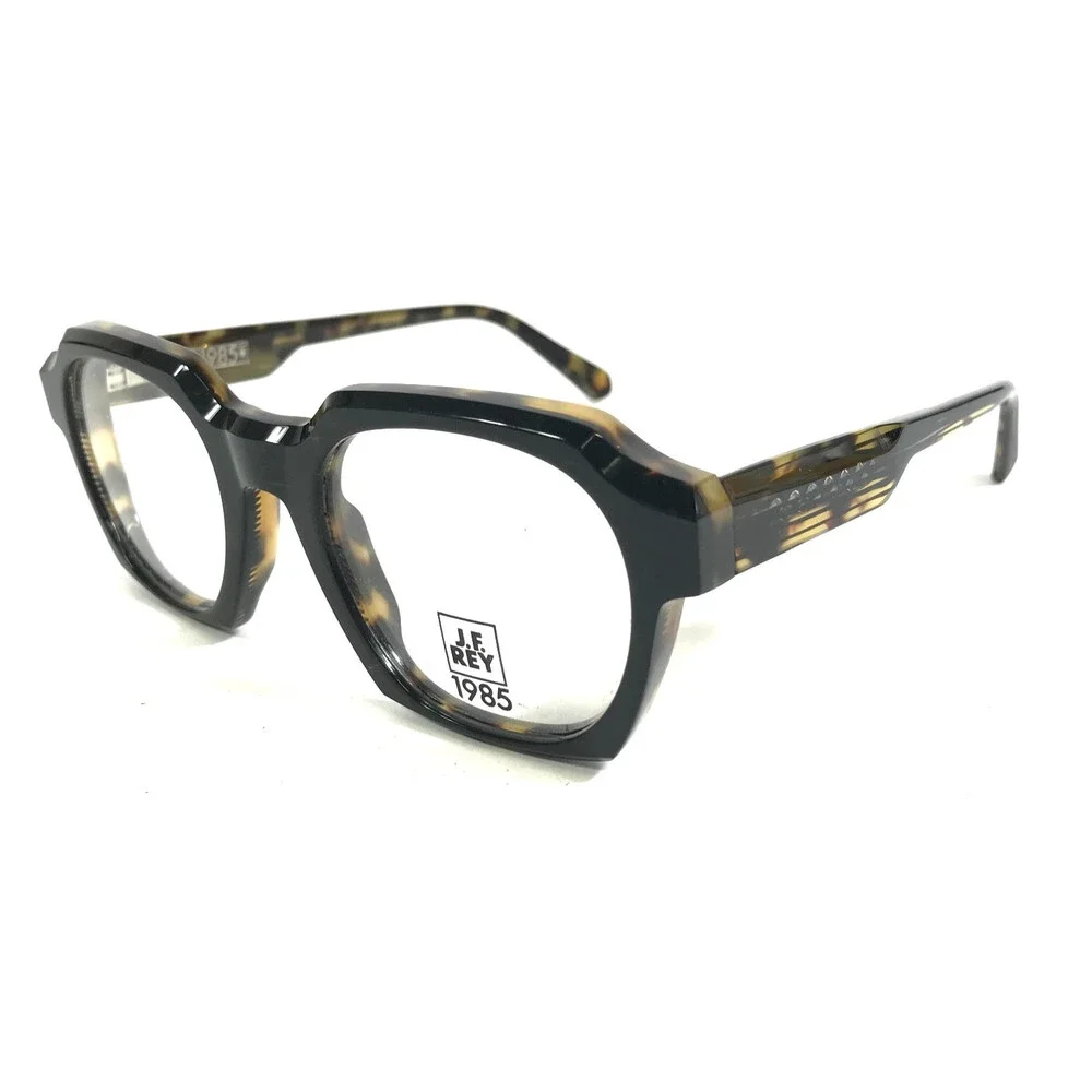 J.F. Rey Eyeglasses Frames ALABAMA 0091 Brown Military Tortoise 49-21-147
